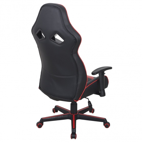 Кресло компьютерное BRABIX Storm GM-006 экокожа, черное/красное (532500) - фото 3