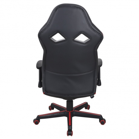 Кресло компьютерное BRABIX Storm GM-006 экокожа, черное/красное (532500) - фото 4