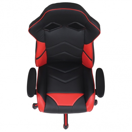 Кресло компьютерное BRABIX Storm GM-006 экокожа, черное/красное (532500) - фото 6
