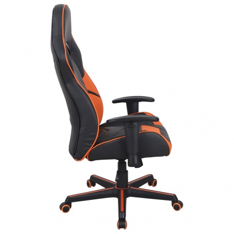 Кресло компьютерное BRABIX Storm GM-006 экокожа, черное/оранжевое (532502) - фото 2