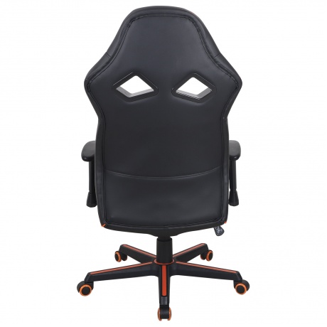Кресло компьютерное BRABIX Storm GM-006 экокожа, черное/оранжевое (532502) - фото 3