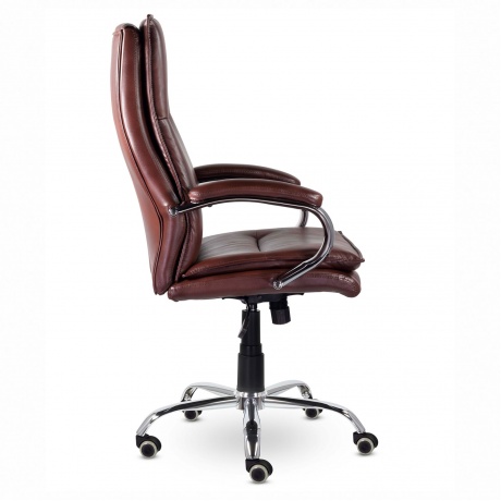 Кресло офисное BRABIX Premium Cuba EX-542, экокожа, коричневое (532550) - фото 3