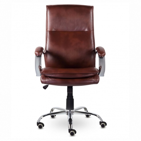 Кресло офисное BRABIX Premium Cuba EX-542, экокожа, коричневое (532550) - фото 4