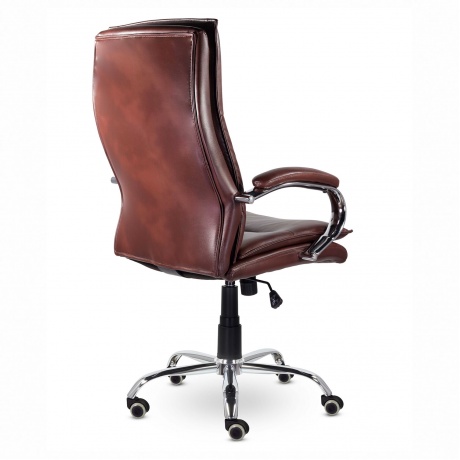 Кресло офисное BRABIX Premium Cuba EX-542, экокожа, коричневое (532550) - фото 5