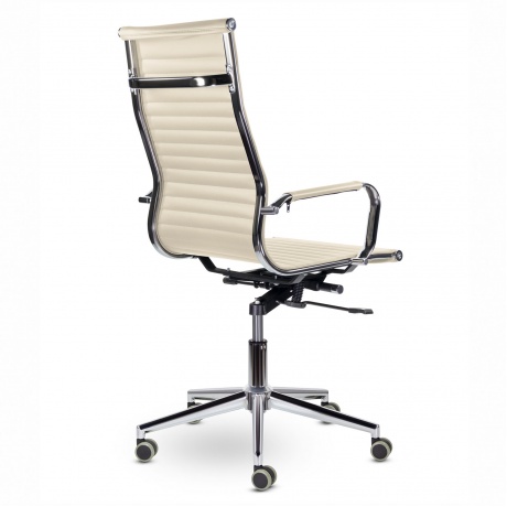 Кресло офисное BRABIX Premium Intense EX-531, экокожа, хром, бежевое (532541) - фото 4
