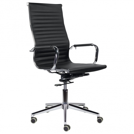 Кресло офисное BRABIX Premium Intense EX-531, экокожа, хром, черное (532540) - фото 1