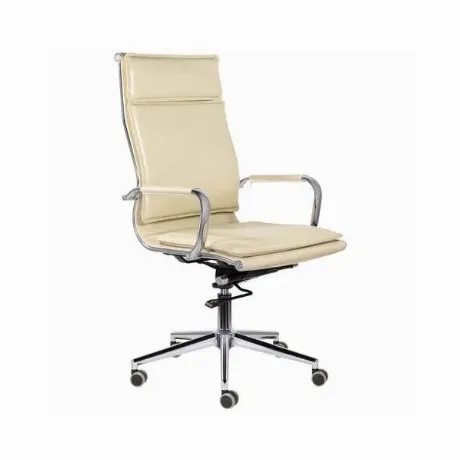 Кресло офисное BRABIX Premium Kayman EX-532, экокожа, хром, беже...