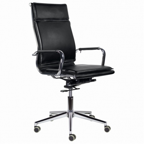 Кресло офисное BRABIX Premium Kayman EX-532, экокожа, хром, черное (532543) - фото 1