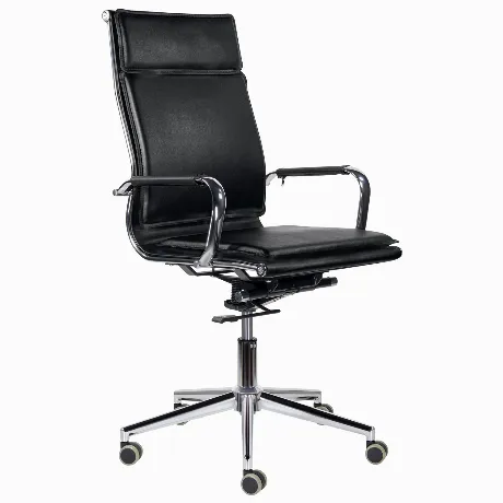 Кресло офисное BRABIX Premium Kayman EX-532, экокожа, хром, черн...