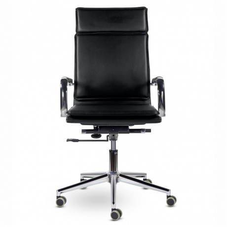 Кресло офисное BRABIX Premium Kayman EX-532, экокожа, хром, черное (532543) - фото 3