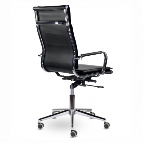 Кресло офисное BRABIX Premium Kayman EX-532, экокожа, хром, черное (532543) - фото 6