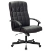 Кресло офисное BRABIX Quadro EX-524  экокожа, черное (532104)