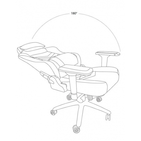 Кресло компьютерное Cactus CS-CHR-0112BL черный - фото 8