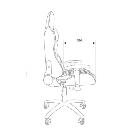Кресло компьютерное Cactus CS-CHR-030BL черный - фото 8