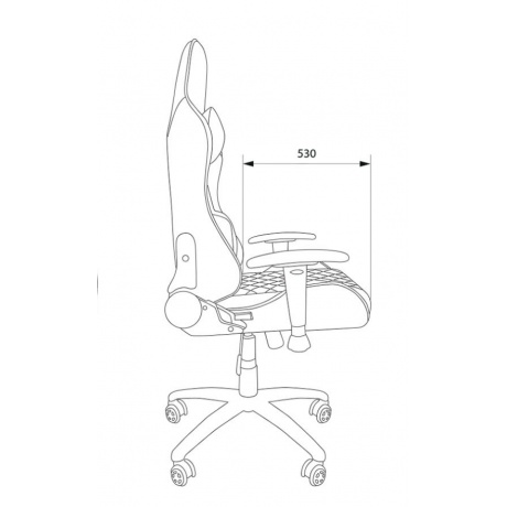 Кресло компьютерное Cactus CS-CHR-030BL черный - фото 9