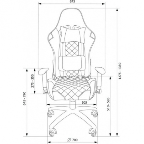 Кресло компьютерное Cactus CS-CHR-030BLS черный/серебристый - фото 8