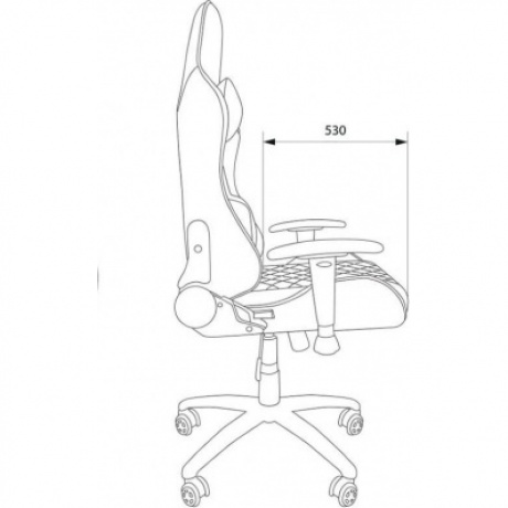 Кресло компьютерное Cactus CS-CHR-030BLS черный/серебристый - фото 9