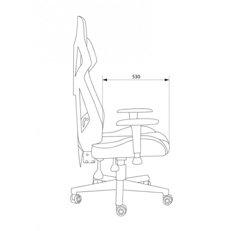 Кресло компьютерное Cactus CS-CHR-090BLR черный/красный - фото 10