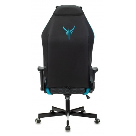 Кресло компьютерное Бюрократ Knight Neon черный/голубой - фото 6