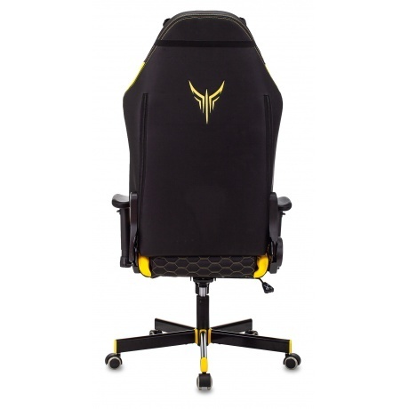 Кресло компьютерное Бюрократ Knight Neon черный/желтый - фото 6