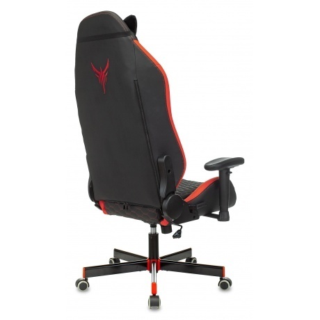 Кресло компьютерное Бюрократ Knight Neon черный/красный - фото 7