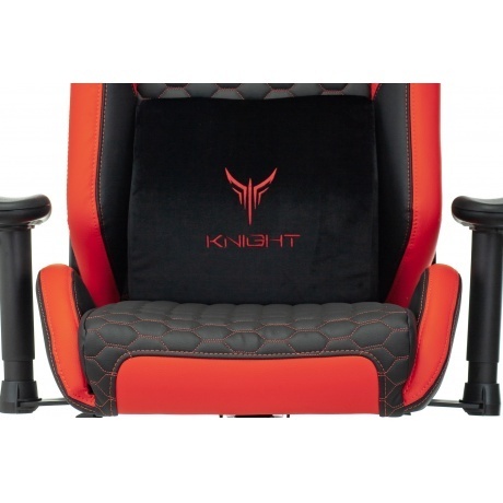 Кресло компьютерное Бюрократ Knight Neon черный/красный - фото 10