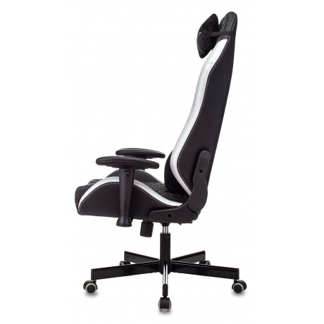 Кресло компьютерное Бюрократ Knight Neon черный/серебряный - фото 4