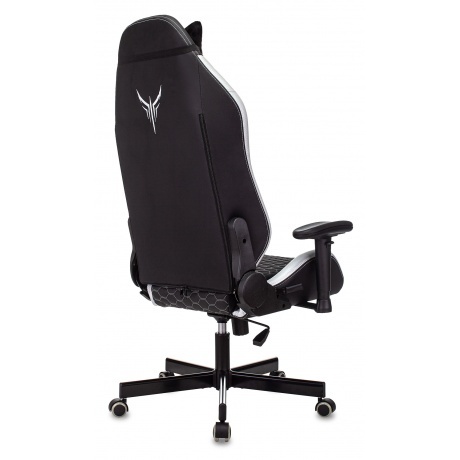 Кресло компьютерное Бюрократ Knight Neon черный/серебряный - фото 7