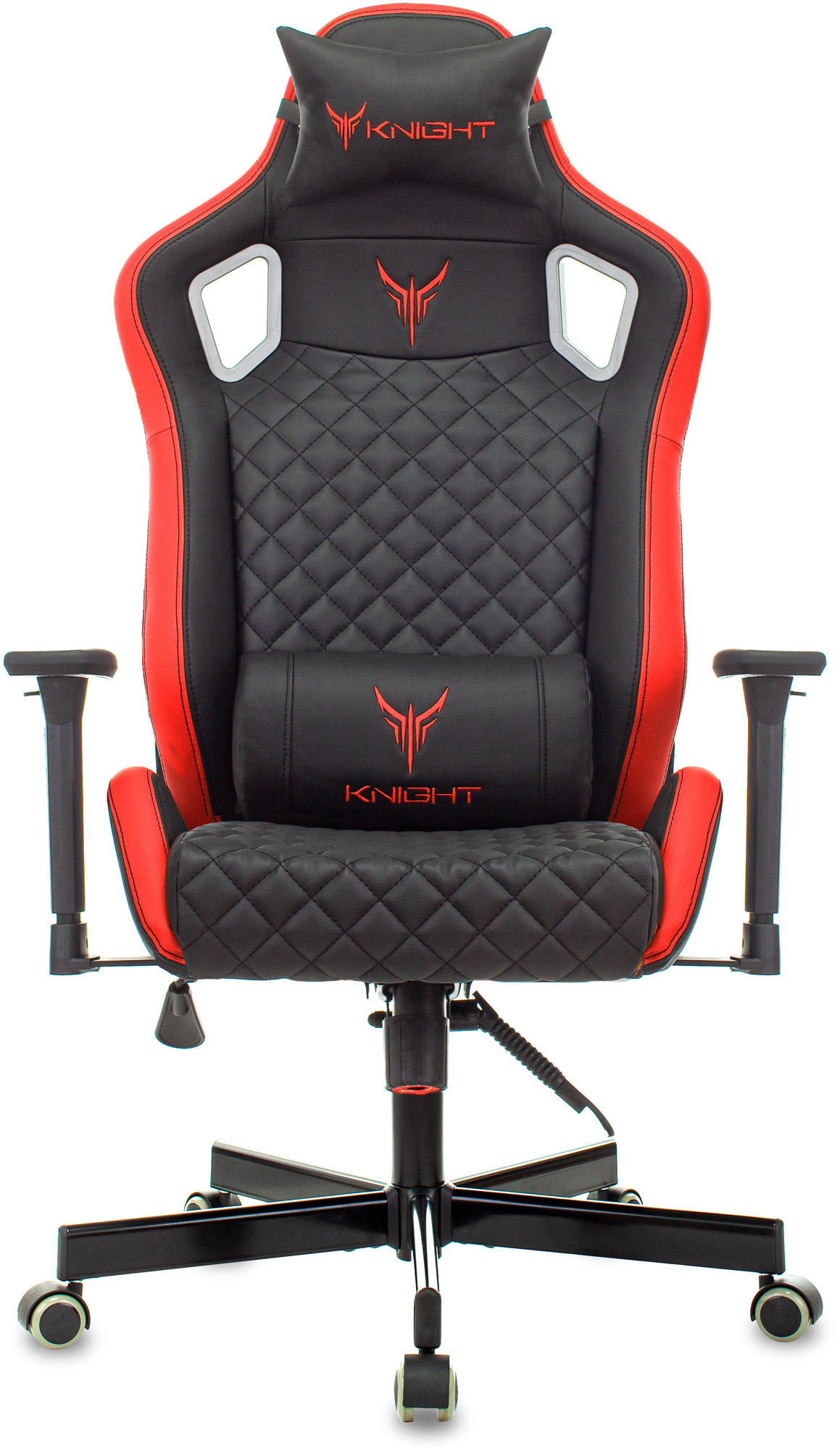 Кресло компьютерное Бюрократ Knight Outrider черный/красный - фото 3