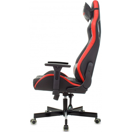 Кресло компьютерное Бюрократ Knight Outrider черный/красный - фото 5