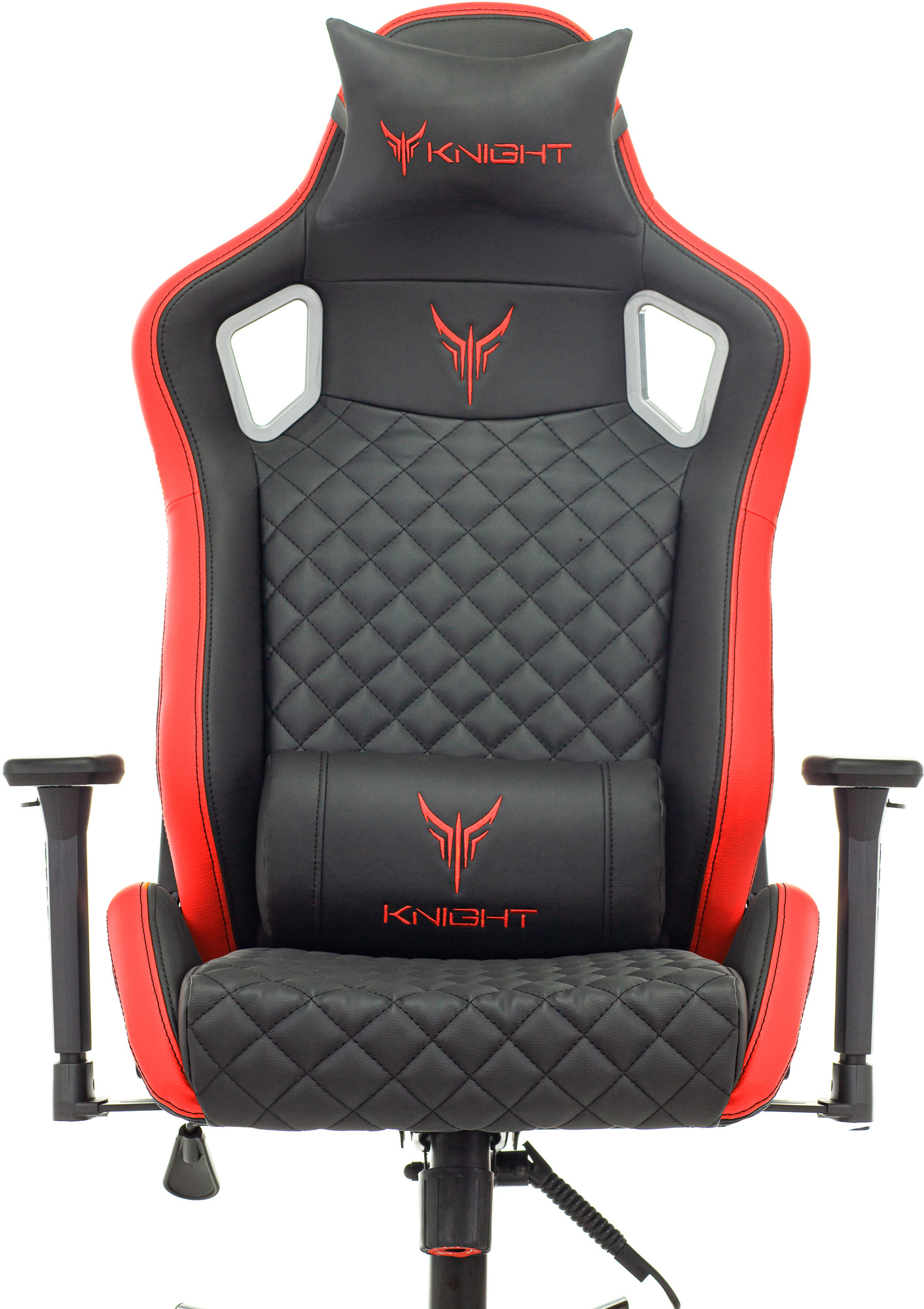 Кресло компьютерное Бюрократ Knight Outrider черный/красный - фото 6