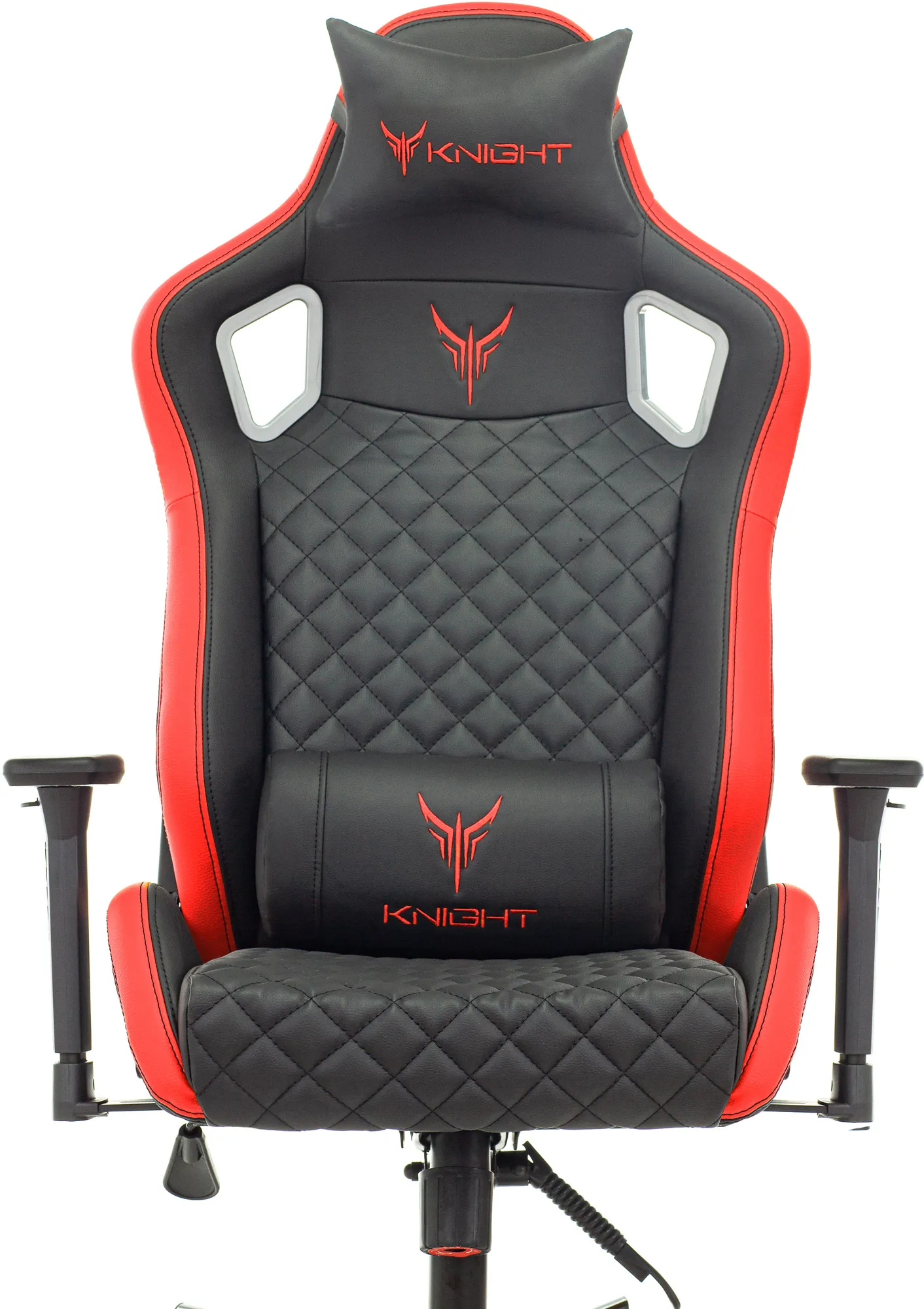 Кресло компьютерное Бюрократ Knight Outrider черный/красный - фото 6