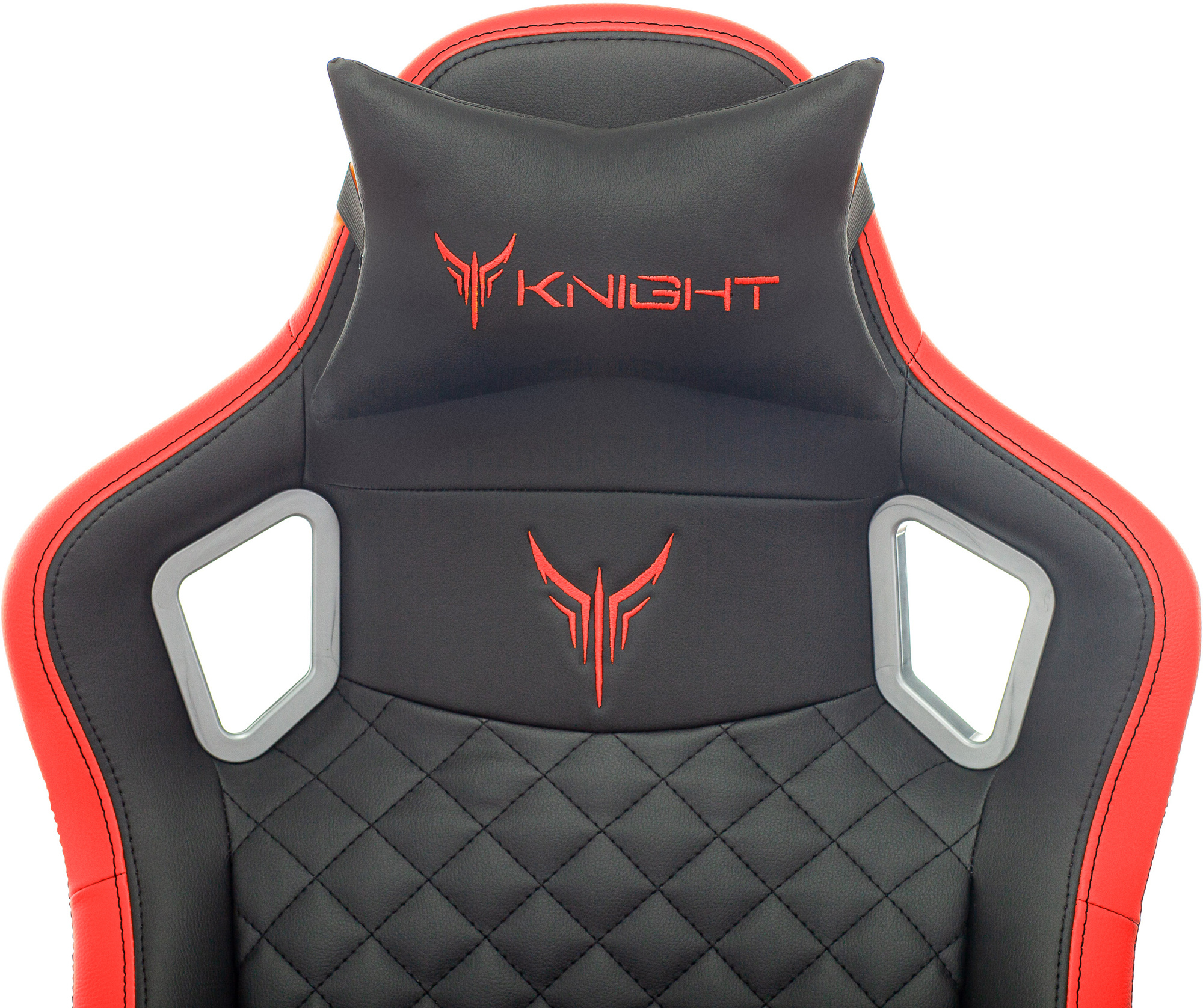 Кресло компьютерное Бюрократ Knight Outrider черный/красный - фото 9