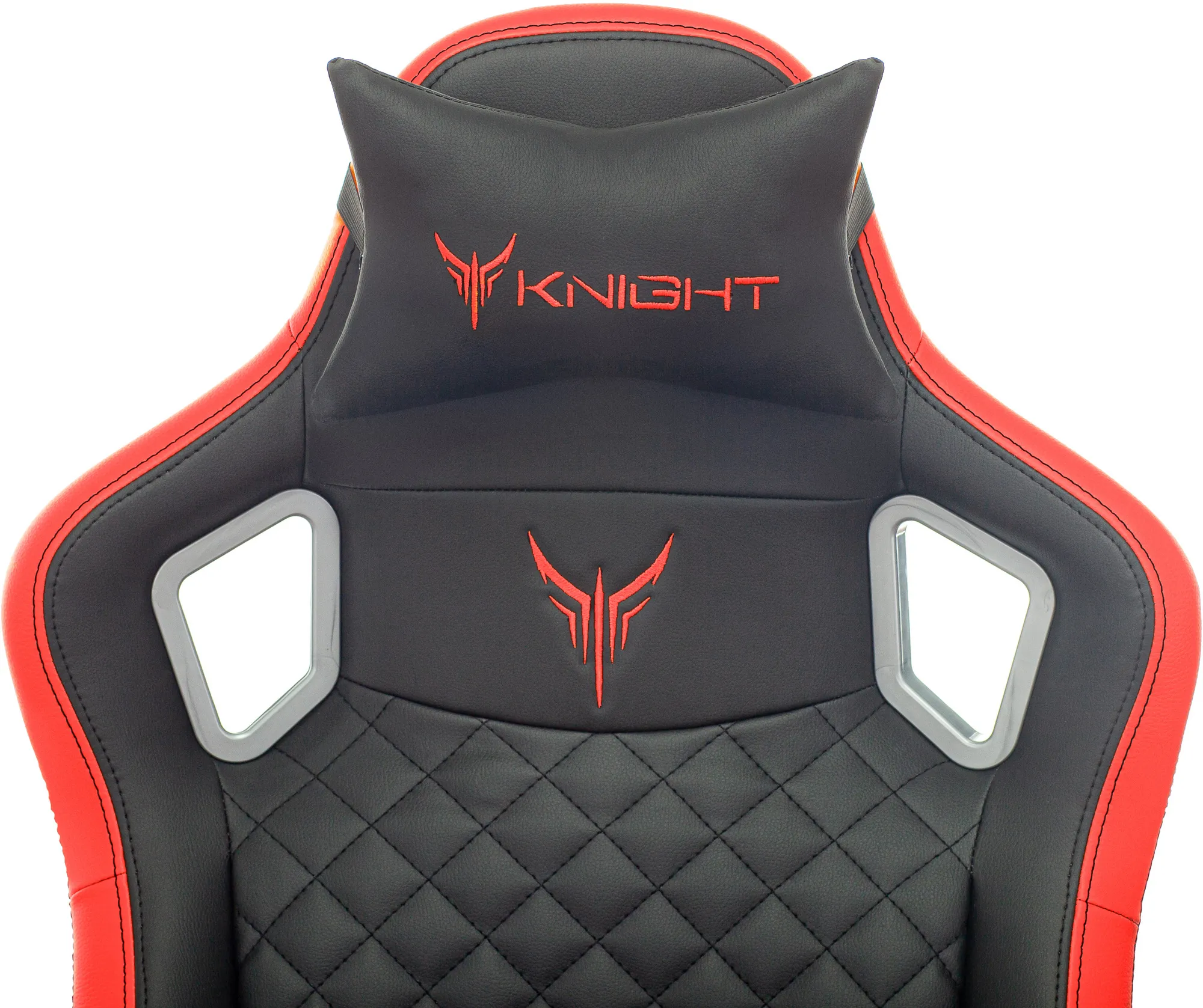 Кресло компьютерное Бюрократ Knight Outrider черный/красный - фото 9