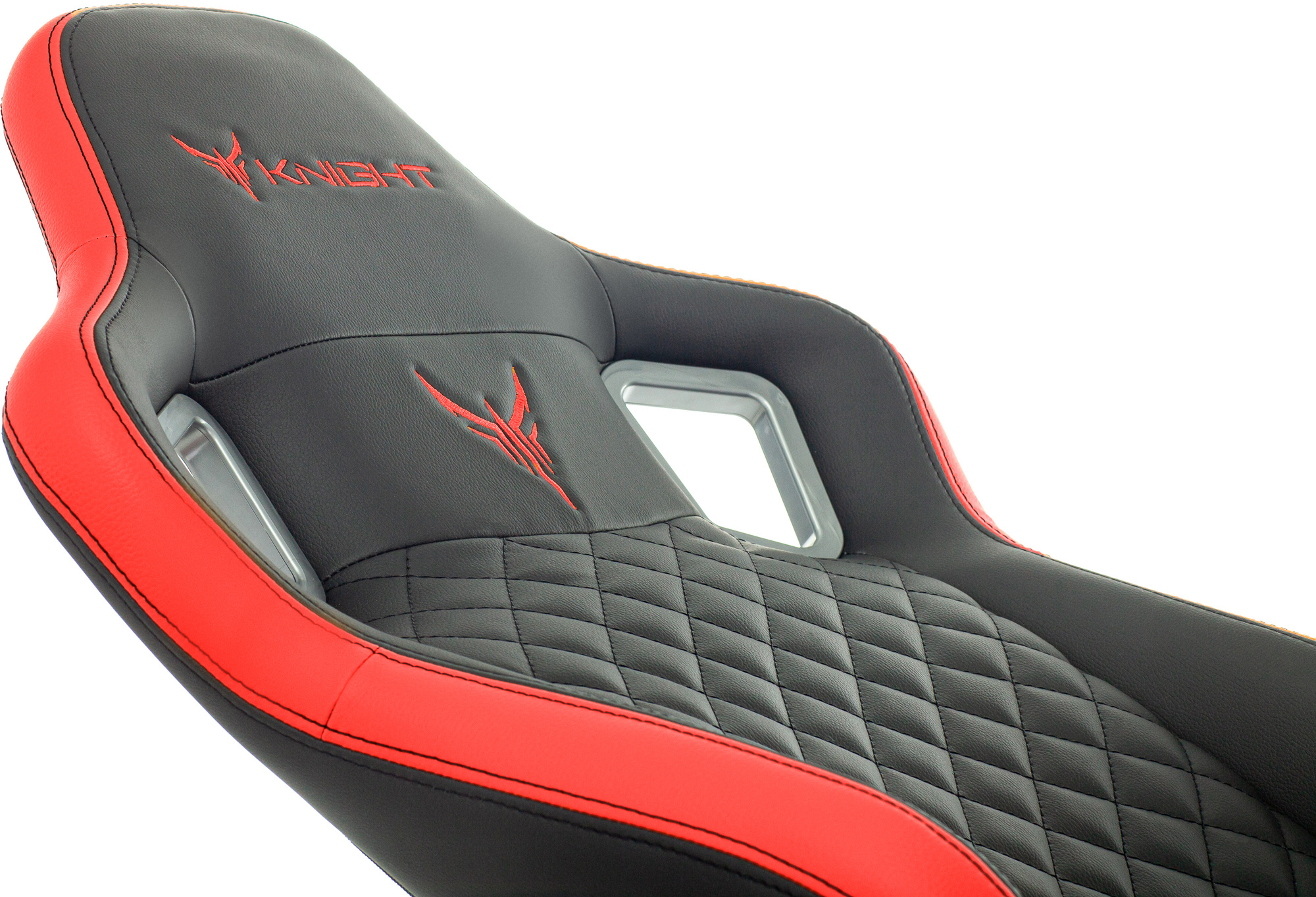 Кресло компьютерное Бюрократ Knight Outrider черный/красный - фото 10