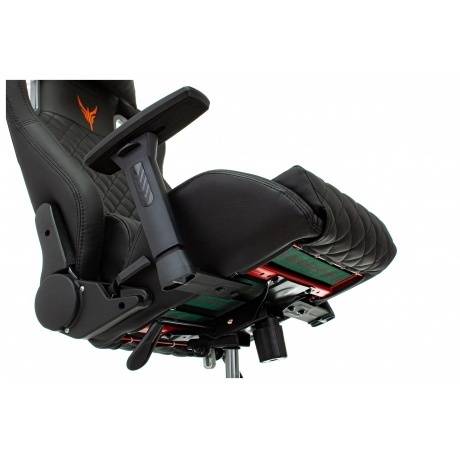 Кресло компьютерное Бюрократ Knight Outrider черный/оранжевый - фото 9