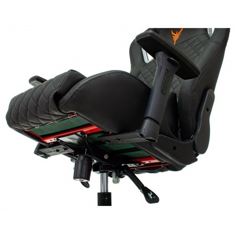 Кресло компьютерное Бюрократ Knight Outrider черный/оранжевый - фото 10