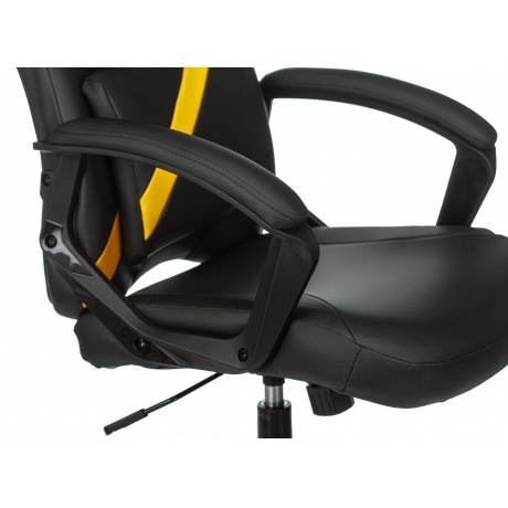 Кресло компьютерное Бюрократ Zombie Driver черный/желтый - фото 9