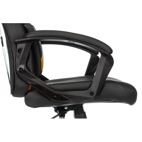 Кресло компьютерное Бюрократ Zombie Driver черный/желтый - фото 10