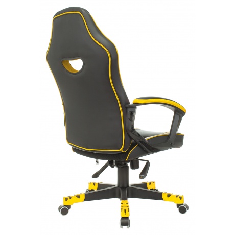 Кресло компьютерное Бюрократ Zombie Game 16 черный/желтый - фото 5