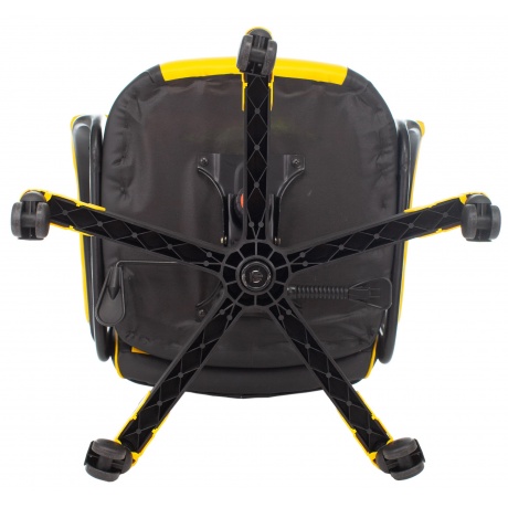 Кресло компьютерное Бюрократ Zombie Game 16 черный/желтый - фото 11