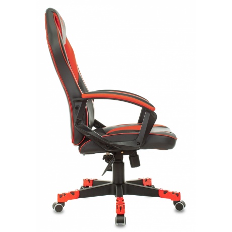 Кресло компьютерное Бюрократ Zombie Game 16 черный/красный - фото 4