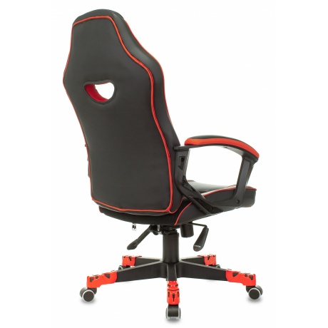 Кресло компьютерное Бюрократ Zombie Game 16 черный/красный - фото 5