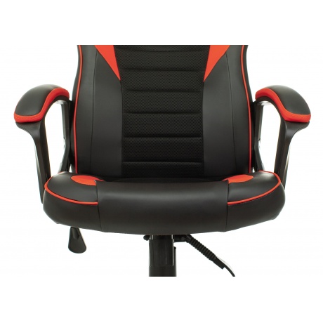 Кресло компьютерное Бюрократ Zombie Game 16 черный/красный - фото 6