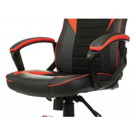Кресло компьютерное Бюрократ Zombie Game 16 черный/красный - фото 8