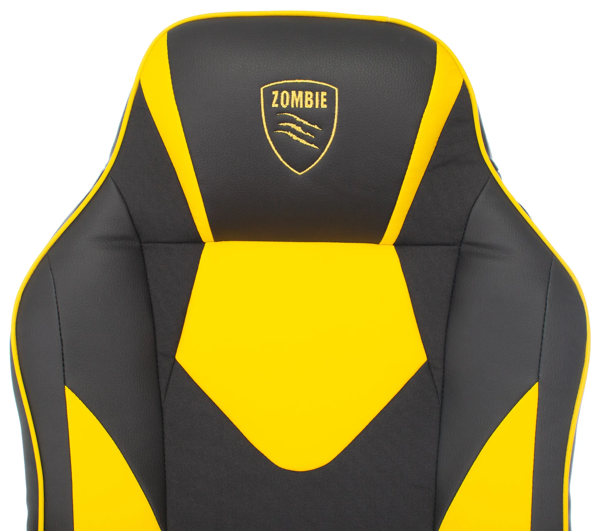 Кресло компьютерное Бюрократ Zombie Game 17 черный/желтый - фото 6