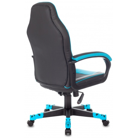 Кресло компьютерное Бюрократ Zombie Game 17 черный/синий - фото 4