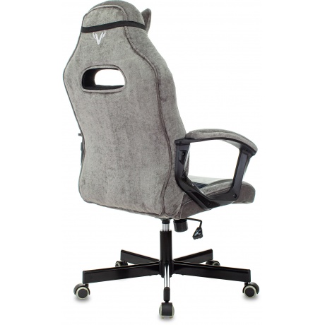 Кресло компьютерное Бюрократ Zombie Viking 6 Knight Fabric серый/черный - фото 4