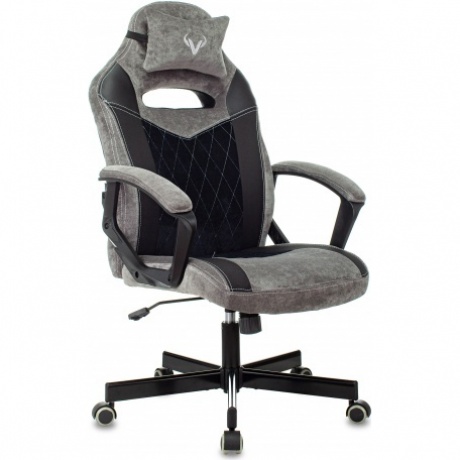 

Кресло компьютерное Бюрократ Zombie Viking 6 Knight Fabric серый/черный