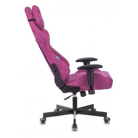 Кресло компьютерное Бюрократ Zombie Viking Knight Fabric малиновый - фото 5